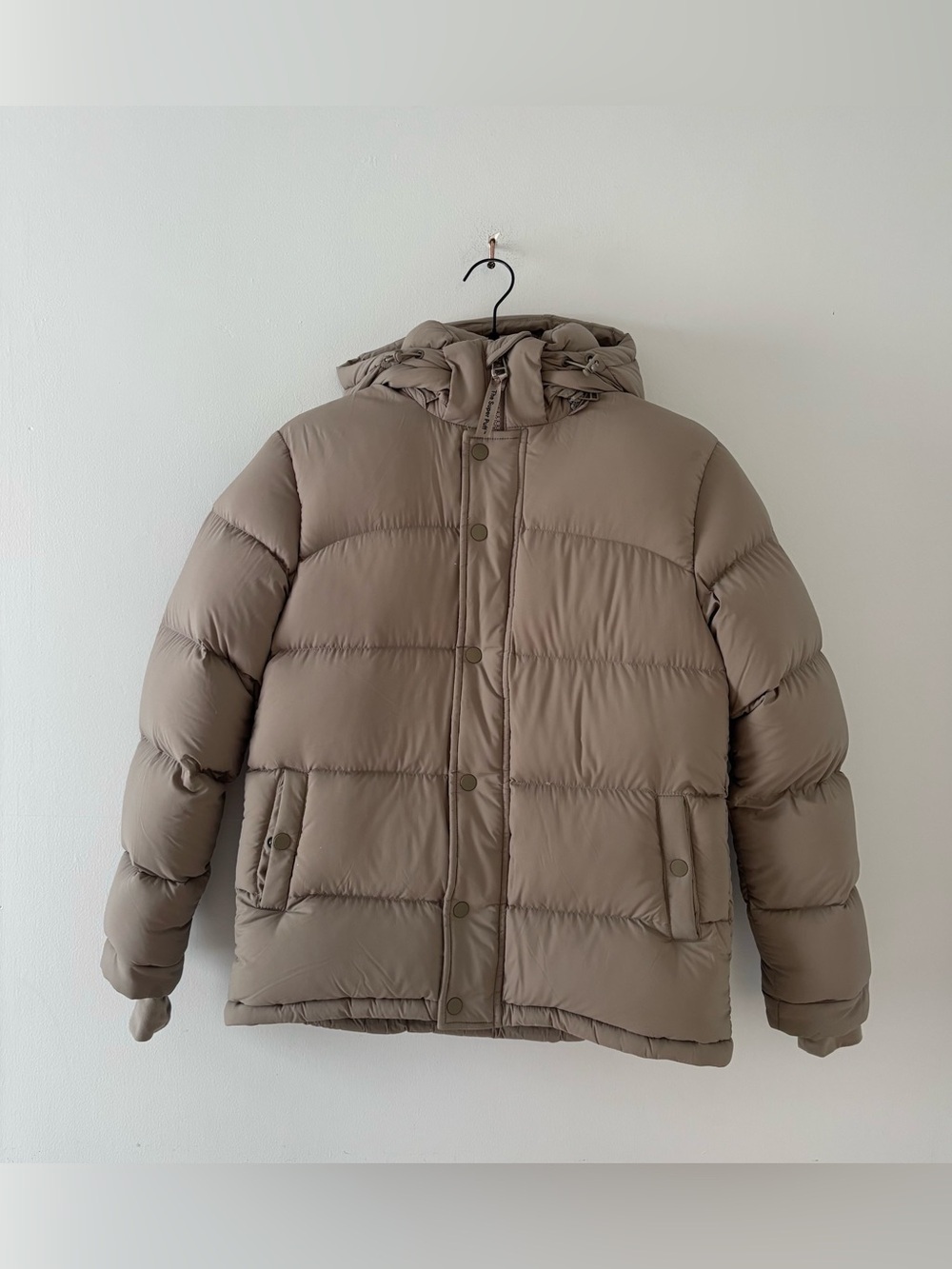 Aritzia The Super Puff CliMATTE Down Jacket Coat Original Water-Repellent Tan